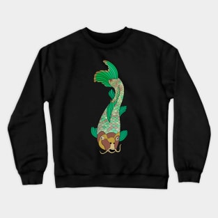 Green and Yellow Koi Fish Crewneck Sweatshirt